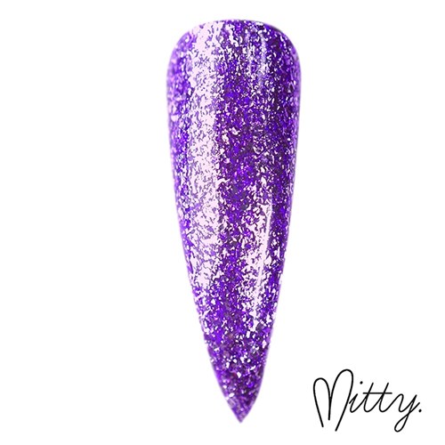 Gel Polish - Platinum Glitter - Popping Purple